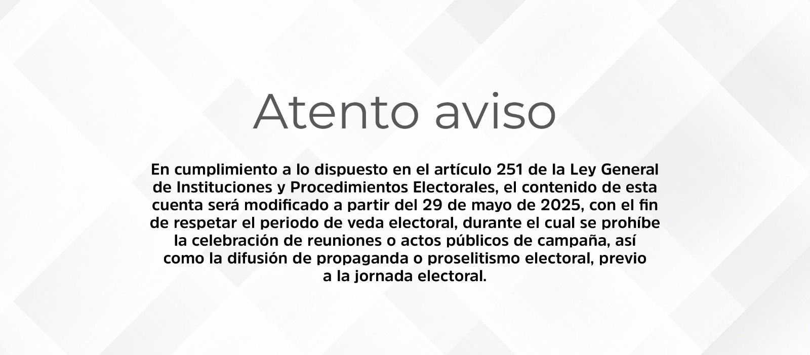 Aviso Electoral